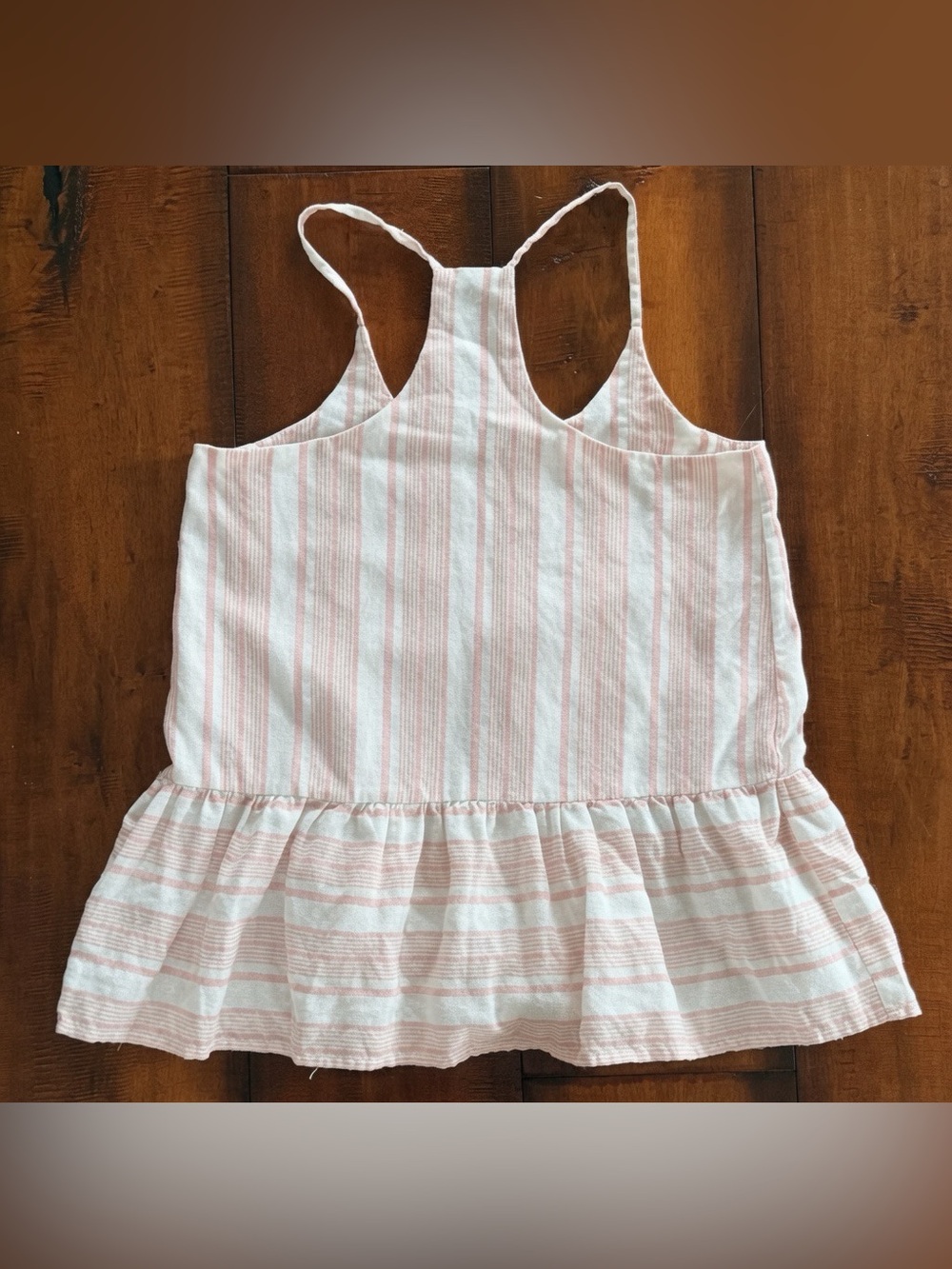 Karlie Pink and White Striped Tank Top